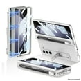 thumbnail image 1 of ELEHOLD Rugged Case for Samsung Galaxy Z Fold 5 Full Body Case,with Built-in Screen Protector Magnetic Hinge Protection Slide Pen Slot Hybrid Shockproof Protection Case for Galaxy Z Fold5,Silver, 1 of 6