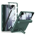 thumbnail image 1 of ELEHOLD Rugged Case for Samsung Galaxy Z Fold 5 Full Body Case,with Magnetic Hinge Protection Built-in Screen Protector Pen Holder Hidden Stand Hybrid Shockproof Protection Case for Z Fold 5,DarkGreen, 1 of 10