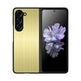 thumbnail image 1 of ELEHOLD Rugged Case for Samsung Galaxy Z Fold 5, Stainless Steel Metal Flexible TPU Full Body Protection Shockproof Case Military Grade Drop Resistant Metal Case for Samsung Z Fold 5, Gold, 1 of 10