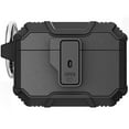 thumbnail image 1 of ELEHOLD Rugged Case compatible with  Airpods Pro 2nd Gen 2022, Secure Lock Clip Full Body Hard Shell Shockproof Anti-Scratch Case with Carabiner Key-Chain for Airpods Pro 2 (2022),A, 1 of 7