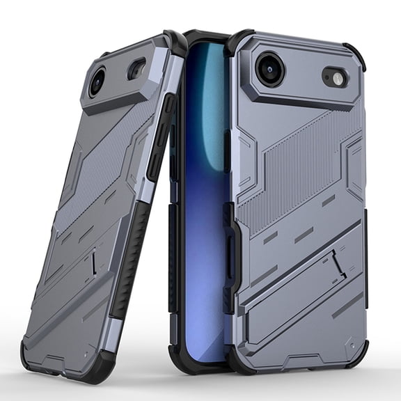 ELEHOLD Rugged Case for iPhone Air with Built-in Hidden Kickstand Anti-Scratch Hybrid Slim Thin Shockproof Case for iPhone Air ,Gray