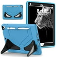 thumbnail image 1 of ELEHOLD Rugged Case for iPad 6th 5th Gen/Pro 9.7" (2018/2017/2016),Kids Case with Hidden Kicktand Pencil Holder Silicone Shockproof Case for iPad 9.7 inch,Light Blue, 1 of 8