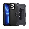 thumbnail image 1 of ELEHOLD Rugged Case for iPhone 15 Case with Belt Clip,Heavy Duty Shockproof Protective Case Full Protection Non-Slip Belt Clip Case Cover for iPhone 15 6.1",Black, 1 of 7