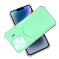 thumbnail image 1 of ELEHOLD Rugged Case for iPhone 15 Plus 6.7 Inch with Folding Camera Lens Protector Cover Kickstand Function Compatible with Mag Safe Magnetic Shockproof Case for iPhone 15 Plus,Green, 1 of 6