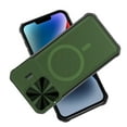 thumbnail image 1 of ELEHOLD Rugged Case for iPhone 15 Pro 6.1 Inch with Folding Camera Lens Protector Cover Kickstand Function Compatible with Mag Safe Magnetic Shockproof Case for iPhone 15 Pro,Darkgreen, 1 of 5
