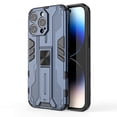 thumbnail image 1 of ELEHOLD Rugged Case for iPhone 15 Pro,Hybrid Case with Built-in Hidden Bracket Kickstand Function Slim Fit Non-Slip Shockproof Case for iPhone 15 Pro 6.1",Navy, 1 of 13