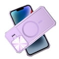 thumbnail image 1 of ELEHOLD Rugged Case for iPhone 15 Pro Max 6.7 Inch with Folding Camera Lens Protector Cover Kickstand Function Compatible with Mag Safe Magnetic Shockproof Case for iPhone 15 Pro Max,Purple, 1 of 6