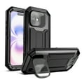 thumbnail image 1 of ELEHOLD Rugged Case for iPhone 17 with Flip Camera Protection Built-in Screen Protector Hidden Kickstand Military Grade Shockproof Anti-Scratch Heavy Duty Full Body Case, Black, 1 of 8