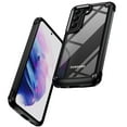 thumbnail image 1 of ELEHOLD Rugged Clear Case for Samsung Galaxy S23 Plus/S23+ 6.6" Hybrid Hard PC Crystal Clear Back+Soft TPU Shockproof Design Slim Lightweight Support Wireless Charging - Black, 1 of 8