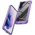 thumbnail image 1 of ELEHOLD Rugged Clear Case for Samsung Galaxy S23 Plus/S23+ 6.6" Hybrid Hard PC Crystal Clear Back+Soft TPU Shockproof Design Slim Lightweight Support Wireless Charging - Purple, 1 of 8