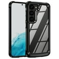 thumbnail image 1 of ELEHOLD Rugged Clear Case for Samsung Galaxy S24 Plus Hybrid Hard PC Crystal Clear Back+Soft TPU Shockproof Design Slim Lightweight Support Wireless Charging Galaxy S24 Plus Case -  Black, 1 of 9