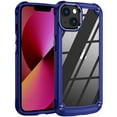 thumbnail image 1 of ELEHOLD Rugged Clear Case for iPhone 15 Hybrid Hard PC Crystal Clear Back+Soft TPU Shockproof Design Slim Lightweight iPhone 15 Case Support Wireless Charging - Blue, 1 of 8