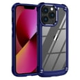 thumbnail image 1 of ELEHOLD Rugged Clear Case for iPhone 15 Pro Hybrid Hard PC Crystal Clear Back+Soft TPU Shockproof Design Slim Lightweight iPhone 15 Pro Case Support Wireless Charging - Blue, 1 of 8