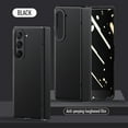 thumbnail image 1 of ELEHOLD Rugged Full Body Case for Samsung Galaxy Z Fold 5 5G 2023, Luxury PU Leather Cover with Tempered Glass Screen Protector, Hinge Protection Shockproof Case for Samsung Galaxy Z Fold 5, Black, 1 of 7