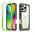thumbnail image 1 of ELEHOLD Rugged Heavy-Duty Phone Case for iPhone 16,Military-Grade Drop Protection Shockproof Dual-Layer Design Clear Back Anti-Slip Grip Case with Screen Protector,Garygreem, 1 of 7