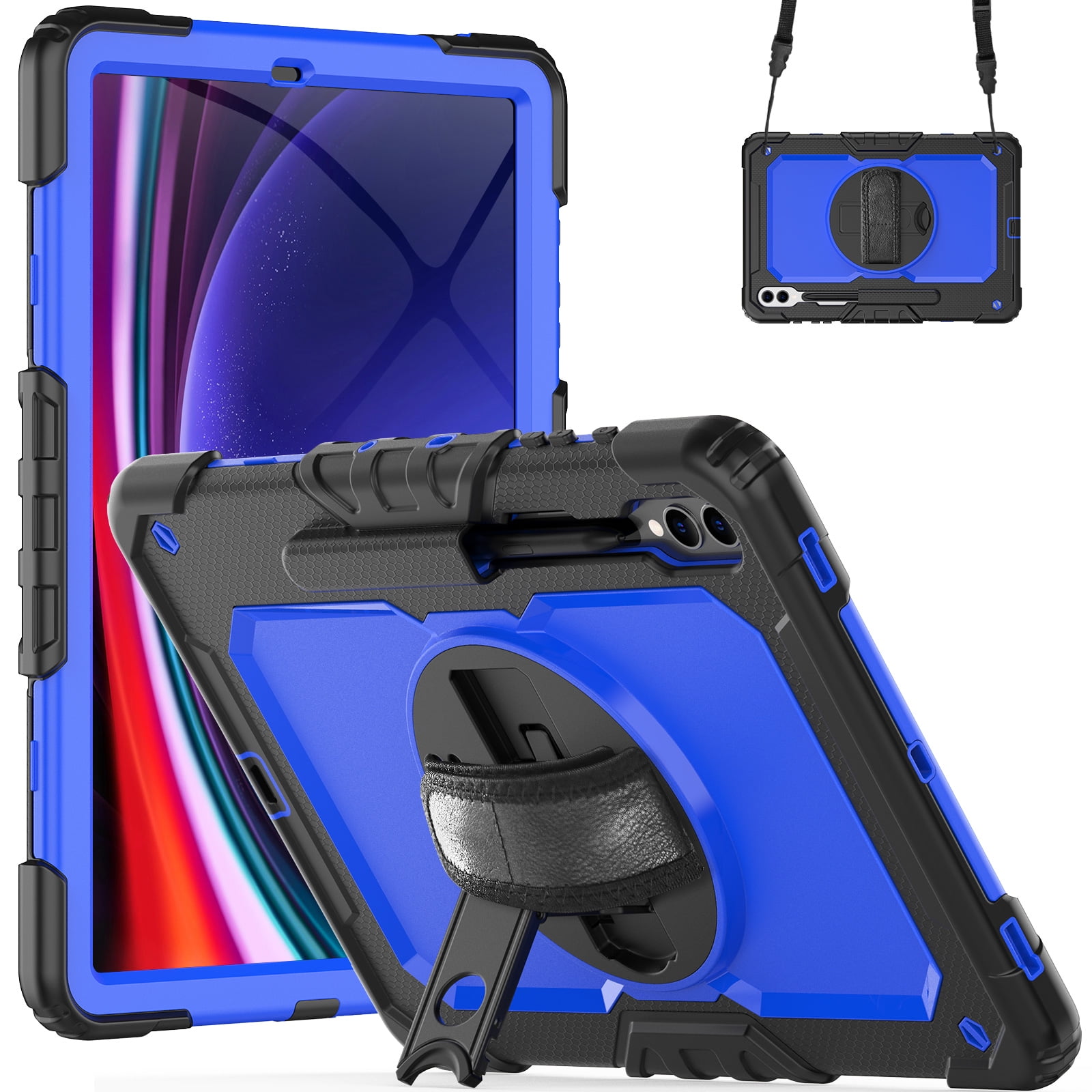 ELEHOLD Rugged Hybrid Case for Samsung Galaxy Tab S9 Plus 12.4