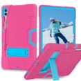 thumbnail image 1 of ELEHOLD Rugged Hybrid Case for Samsung Galaxy Tab S9 Plus 12.4 Inch, Tri-Layers Hard PC Soft Silicone Hidden Kickstand Anti-Scratch Shockproof Heavy Duty Case for Samsung Tab S9+ 2023,Rose+Blue, 1 of 7