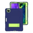 thumbnail image 1 of ELEHOLD Rugged Hybrid Case for iPad Pro 12.9 2022/2021/2020/2018 Three-Layer Full Protection Hidden Kickstand Pencil Holder Shockproof Durable Case for iPad Pro 12.9 inch,Navyblue+Green, 1 of 7