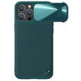 thumbnail image 1 of ELEHOLD Rugged Luxury Case for iPhone 14 Pro Max 6.7 inch Leather Back Slide Lens Cover Non-Slip Anti-Fingerprint Shockproof Protective Cover,Cyan, 1 of 9