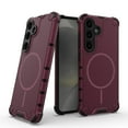 thumbnail image 1 of ELEHOLD Rugged Magnetic Case For Samsung Galaxy S24, Compatible With Mag-Safe Military Grade Shockproof Wireless Charging Protective Cover For Samsung Galaxy S24,Plum, 1 of 9