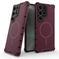 thumbnail image 1 of ELEHOLD Rugged Magnetic Case For Samsung Galaxy S24 Ultra, Compatible With Mag-Safe Military Grade Shockproof Wireless Charging Protective Cover For Samsung Galaxy S24 Ultra,Plum, 1 of 9