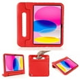 thumbnail image 1 of ELEHOLD Rugged Stand Case for iPad 10th Gen 10.9" 2022 Kids Friendly EVA Full Body Protective Handle Grip Kickstand Shockproof Case for iPad 10.9" 10th Gen,Red, 1 of 6