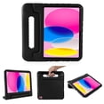thumbnail image 1 of ELEHOLD Rugged Stand Case for iPad 10th Gen 10.9" 2022 Kids Friendly EVA Full Body Protective Handle Grip Kickstand Shockproof Case for iPad 10.9" 10th Gen,Black, 1 of 6