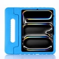 thumbnail image 1 of ELEHOLD Rugged Stand Case for iPad Air 13 inch 2024,iPad Pro 13 inch 2024 Kids Friendly EVA Full Body Protective Handle Grip Kickstand Shockproof Case,Blue, 1 of 8