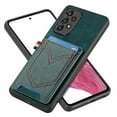 thumbnail image 1 of ELEHOLD for Samsung Galaxy A04E, Wallet Phone Case,Slim Leather Shockproof Lens Protector with Card Slot Anti-Scratch Case Cover,Support Magnetic Car Mount, green, 1 of 8