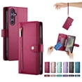 thumbnail image 1 of ELEHOLD for Samsung Galaxy A05S Flip Case, Wallet Zipper Magnetic Buckle Kickstand Wrist Strap Multifunctional Card Slots Wallet Business Case with Crossbody and Wrist Strap,Red, 1 of 7