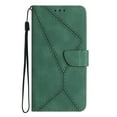 thumbnail image 1 of ELEHOLD for Samsung Galaxy A12 5G Flip Wallet Case, Magnetic PU Leather Wallet Case with Card Holder Kickstand Hand Strap Shockproof Folio Flip Protective Cover, green, 1 of 8