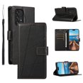 thumbnail image 1 of ELEHOLD for Samsung Galaxy A13 4G Flip Folio Wallet Case with Credit Card Holders Magnetic Clasp Kickstand Function Wrist Lanyard Premium PU Leather Shockproof Protective Cover,black, 1 of 8