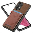 thumbnail image 1 of ELEHOLD for Samsung Galaxy A13 5G, Wallet Phone Case,Slim Leather Shockproof Lens Protector with Card Slot Anti-Scratch Case Cover,Support Magnetic Car Mount, brown, 1 of 1