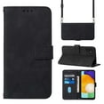 thumbnail image 1 of ELEHOLD for Samsung Galaxy A14 5G Wallet Case, Premium PU Leather Removable Adjustable Crossbody Shoulder Strap Magnetic Stand Card Slots Kickstand Shockproof Flip Cover Case for Women Men,Black, 1 of 11
