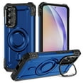 thumbnail image 1 of ELEHOLD for Samsung Galaxy A15 Case, Compatible with Mag safe Accessories, Strong Magnetic Military-Grade Drop Protection Invisible Kickstand Shockproof Protective Phone Case,Blue, 1 of 7