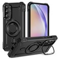 thumbnail image 1 of ELEHOLD for Samsung Galaxy A15 Case, Compatible with Mag safe Accessories, Strong Magnetic Military-Grade Drop Protection Invisible Kickstand Shockproof Protective Phone Case,Black, 1 of 7