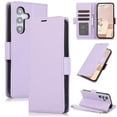 thumbnail image 1 of ELEHOLD For Samsung Galaxy A16 5G Case,PU Leather Flip Cover Card Holder Kickstand Feature Full Protection Wallet Case Cover with Wrist Strap For Samsung Galaxy A16 5G, Purple, 1 of 6