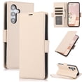 thumbnail image 1 of ELEHOLD For Samsung Galaxy A16 5G Case,PU Leather Flip Cover Card Holder Kickstand Feature Full Protection Wallet Case Cover with Wrist Strap For Samsung Galaxy A16 5G, Apricot, 1 of 6