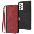 thumbnail image 1 of ELEHOLD for Samsung Galaxy A33 5G Wallet Case with Detachable Wrist Strap Handbag, Luxury PU Leather Flip Soft TPU Built-in Magnetic Card Slots Kickstand Function Shockproof Protective Case,Red, 1 of 7