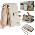 thumbnail image 1 of ELEHOLD for Samsung Galaxy A33 5G Wallet Case, PU Leather Flip Folio Case with 7 Card Holders Zipper Pocket RFID Blocking Kickstand Shockproof TPU Inner Shell Phone Cover for Galaxy A33 5G,Gray, 1 of 8