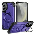 thumbnail image 1 of ELEHOLD for Samsung Galaxy A34 5G Case, Compatible with Mag safe Accessories, Strong Magnetic Military-Grade Drop Protection Invisible Kickstand Shockproof Protective Phone Case,Purple, 1 of 7