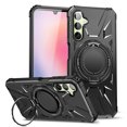 thumbnail image 1 of ELEHOLD for Samsung Galaxy A34 5G Case Heavy Duty Rugged Cover with 360° Rotation Foldable Ring Kickstand Support Magnetic Car Mount Mag Safe Charging Compatible Shockproof Protective Case,black, 1 of 1