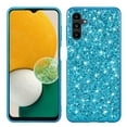 thumbnail image 1 of ELEHOLD for Samsung Galaxy A34 5G, Glitter Bling Sparkle Shiny Diamond Slim Soft TPU Anti-Scratch Protective Case for Women Girls for Samsung A34 5G, Blue, 1 of 8