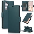 thumbnail image 1 of ELEHOLD For Samsung Galaxy A36 5G Case,PU Leather Flip Cover Card Holder Kickstand Feature Full Protection Wallet Case Cover with Wrist Strap For Samsung Galaxy A36 5G, Green, 1 of 6