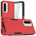thumbnail image 1 of ELEHOLD for Samsung Galaxy A36 5G Case, Rugged Hard PC Soft TPU Hybrid Anti-Drop Camera Lens Protection Shockproof Glossy Non-Slip Slim Fit Case for Samsung Galaxy A36 5G,Red, 1 of 5