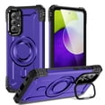 thumbnail image 1 of ELEHOLD for Samsung Galaxy A52 5G Case, Compatible with Mag safe Accessories, Strong Magnetic Military-Grade Drop Protection Invisible Kickstand Shockproof Protective Phone Case,Purple, 1 of 7