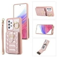 thumbnail image 1 of ELEHOLD for Samsung Galaxy A52 Crossbody Wallet Case with Card Holder Soft PU Leather Shockproof Protective Cover with Shoulder Strap for Women Girls for Samsung Galaxy A52,rosegold, 1 of 8