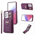 thumbnail image 1 of ELEHOLD for Samsung Galaxy A53 5G Crossbody Wallet Case with Card Holder Soft PU Leather Shockproof Protective Cover with Shoulder Strap for Women Girls for Samsung Galaxy A53 5G,deeppurple, 1 of 8