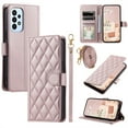 thumbnail image 1 of ELEHOLD for Samsung Galaxy A53 5G Wallet Crossbody Case PU Leather Cover with Card Slots Magnetic Clasp Kickstand Detachable Wriststrap Shoulder Strap Flip Shockpoof Cover,rosegold, 1 of 1
