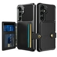 thumbnail image 1 of ELEHOLD for Samsung Galaxy A56 5G Wallet Case, Flip Card Slots Magnetic Clasp Slim Thin Shockproof Anti-Scratch Works with Magnetic Car Mount for Samsung Galaxy A56 5G,Black, 1 of 7